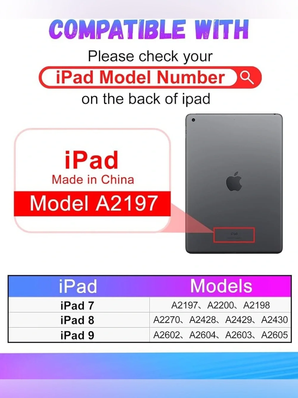 NEW Uppuppy for iPad 9th/8th/7th Generation Case 10.2 folio
